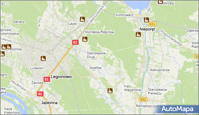 mapa Wola Aleksandra, Wola Aleksandra na mapie Targeo
