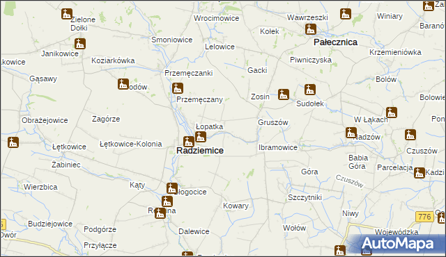 mapa Wola Gruszowska, Wola Gruszowska na mapie Targeo