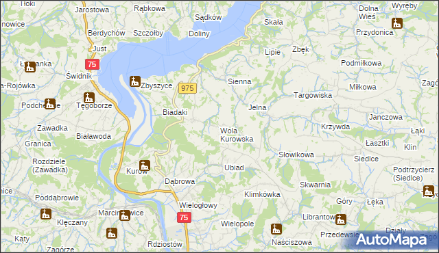 mapa Wola Kurowska, Wola Kurowska na mapie Targeo