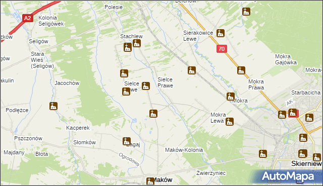 mapa Wola Makowska, Wola Makowska na mapie Targeo