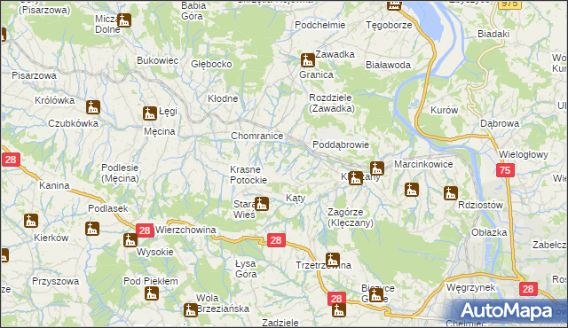 mapa Wola Marcinkowska, Wola Marcinkowska na mapie Targeo