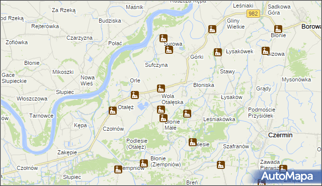 mapa Wola Otałęska, Wola Otałęska na mapie Targeo