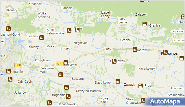 mapa Wola Pasikońska, Wola Pasikońska na mapie Targeo