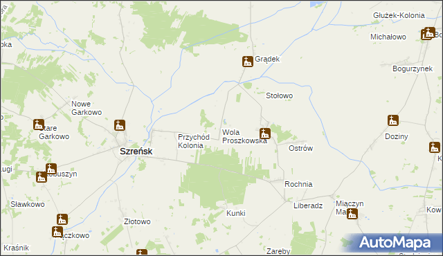 mapa Wola Proszkowska, Wola Proszkowska na mapie Targeo