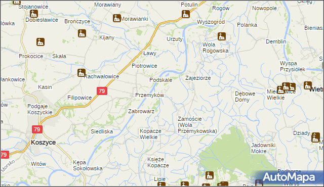 mapa Wola Przemykowska, Wola Przemykowska na mapie Targeo