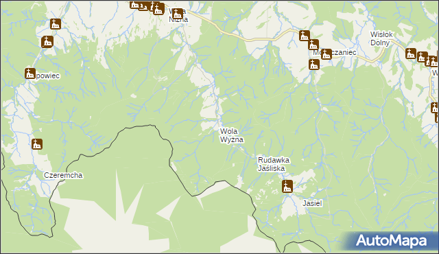 mapa Wola Wyżna, Wola Wyżna na mapie Targeo