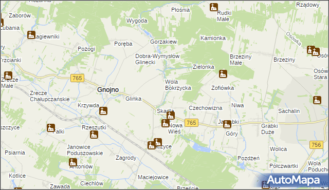 mapa Wola Zofiowska, Wola Zofiowska na mapie Targeo