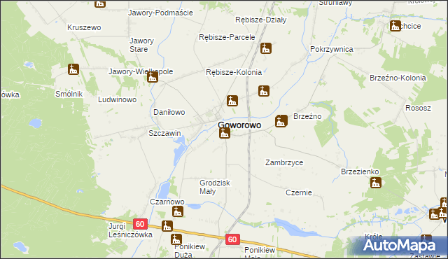 mapa Wólka Brzezińska, Wólka Brzezińska na mapie Targeo