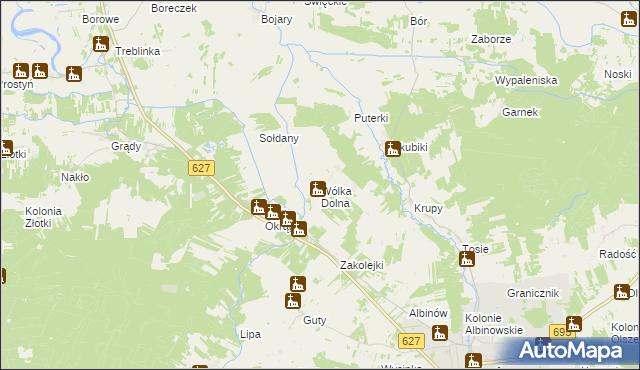 mapa Wólka Dolna, Wólka Dolna na mapie Targeo