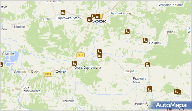 mapa Wólka Kobyla, Wólka Kobyla na mapie Targeo