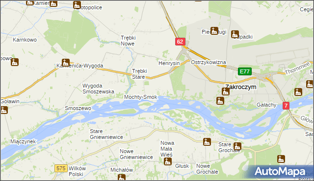 mapa Wólka Smoszewska, Wólka Smoszewska na mapie Targeo