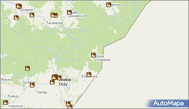 mapa Wólka Żmijowska, Wólka Żmijowska na mapie Targeo