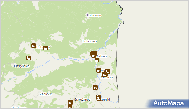 mapa Wołkusz, Wołkusz na mapie Targeo