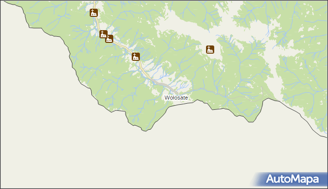 mapa Wołosate, Wołosate na mapie Targeo