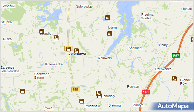 mapa Wołownia, Wołownia na mapie Targeo