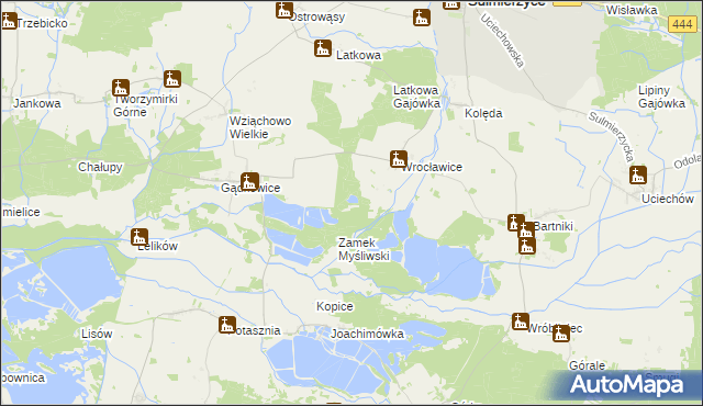 mapa Wrocławice Osada, Wrocławice Osada na mapie Targeo