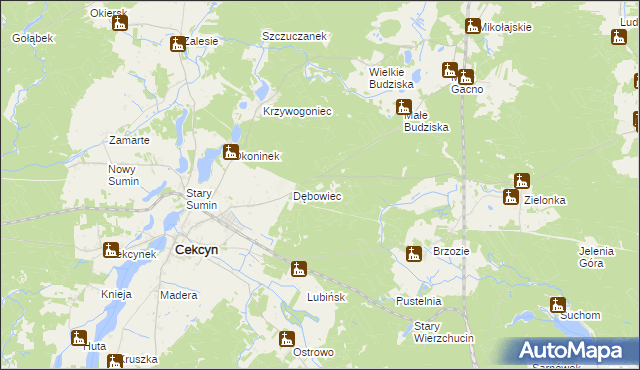 mapa Wrzosowisko, Wrzosowisko na mapie Targeo