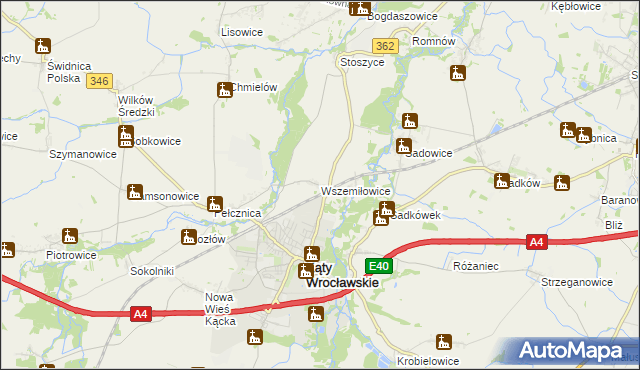 mapa Wszemiłowice, Wszemiłowice na mapie Targeo