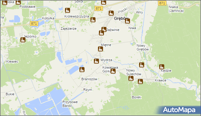 mapa Wydrza, Wydrza na mapie Targeo
