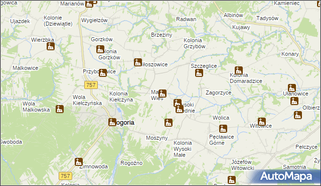 mapa Wysoki Duże, Wysoki Duże na mapie Targeo