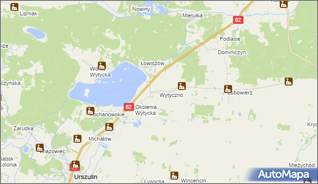 mapa Wytyczno, Wytyczno na mapie Targeo