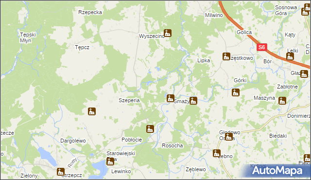 mapa Wyższe Pólko, Wyższe Pólko na mapie Targeo