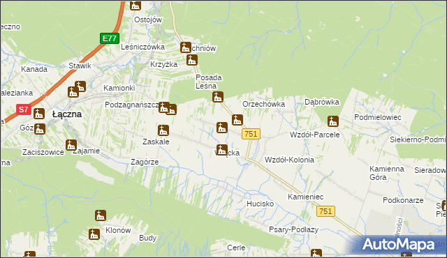 mapa Wzdół Rządowy, Wzdół Rządowy na mapie Targeo