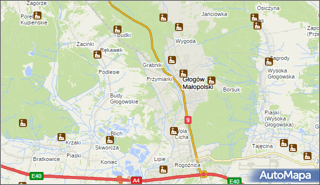 mapa Zabajka, Zabajka na mapie Targeo