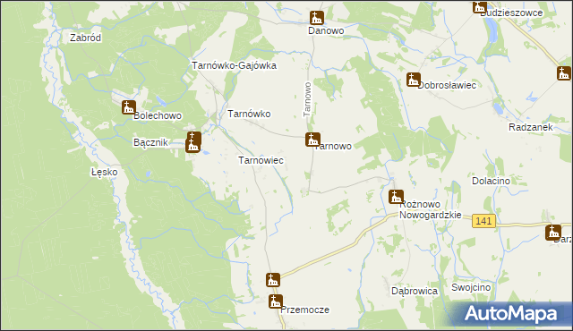 mapa Zagórce gmina Maszewo, Zagórce gmina Maszewo na mapie Targeo