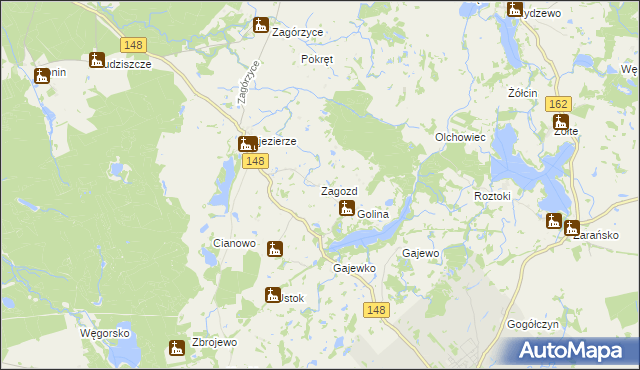 mapa Zagozd, Zagozd na mapie Targeo