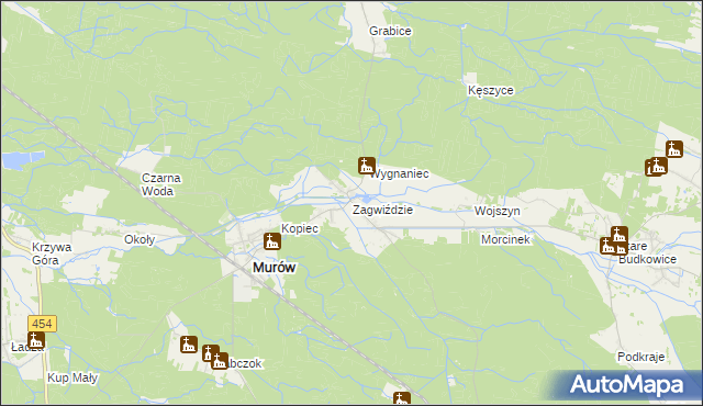 mapa Zagwiździe, Zagwiździe na mapie Targeo