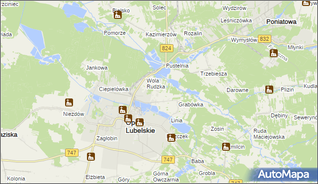 mapa Zajączków gmina Opole Lubelskie, Zajączków gmina Opole Lubelskie na mapie Targeo