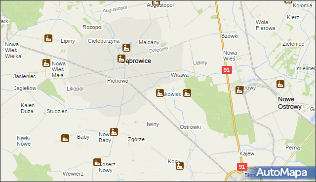 mapa Żakowiec, Żakowiec na mapie Targeo