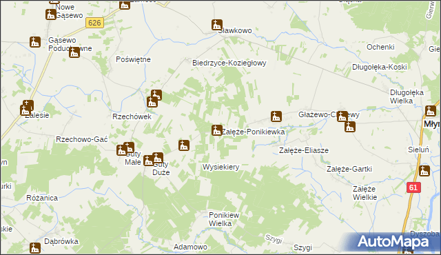 mapa Załęże-Ponikiewka, Załęże-Ponikiewka na mapie Targeo