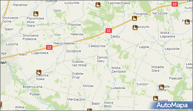 mapa Zamość Stary, Zamość Stary na mapie Targeo