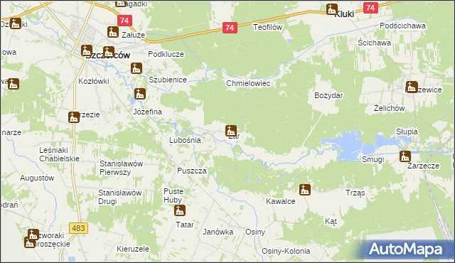 mapa Żar, Żar na mapie Targeo