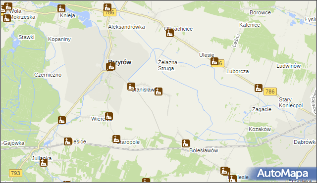 mapa Zarębice, Zarębice na mapie Targeo