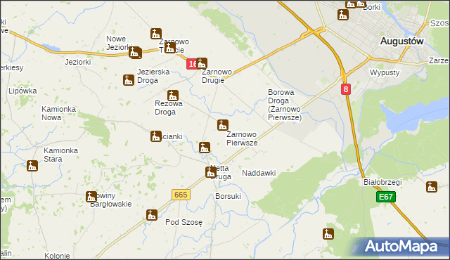 mapa Żarnowo Pierwsze, Żarnowo Pierwsze na mapie Targeo