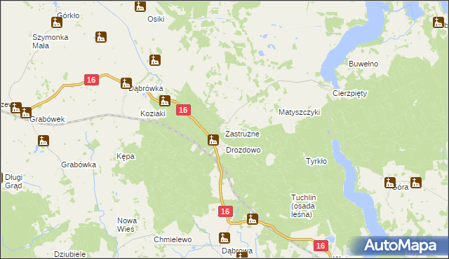 mapa Zastrużne, Zastrużne na mapie Targeo