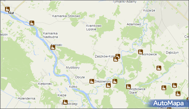 mapa Zaszków-Kolonia, Zaszków-Kolonia na mapie Targeo