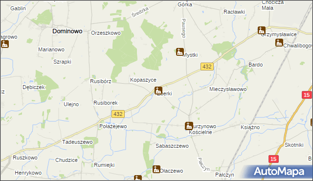 mapa Zberki, Zberki na mapie Targeo