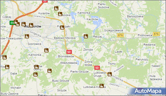 mapa Zbiroża, Zbiroża na mapie Targeo