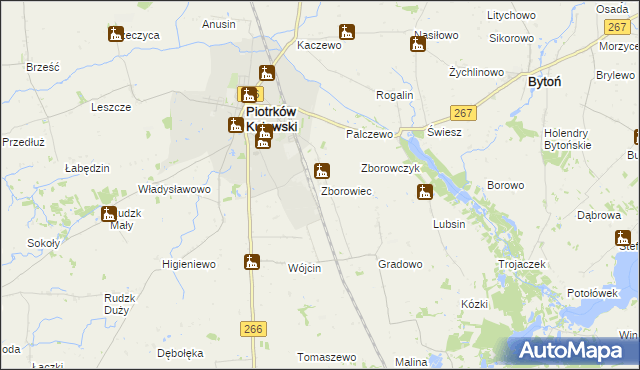 mapa Zborowiec, Zborowiec na mapie Targeo