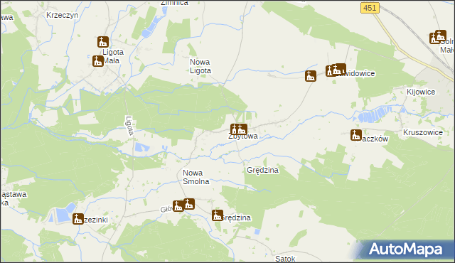 mapa Zbytowa, Zbytowa na mapie Targeo