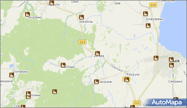 mapa Zdrada, Zdrada na mapie Targeo