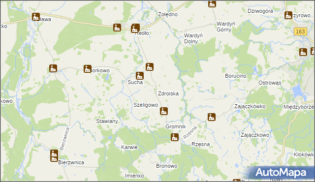 mapa Zdroiska, Zdroiska na mapie Targeo