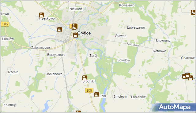 mapa Zdrój Leśniczówka, Zdrój Leśniczówka na mapie Targeo