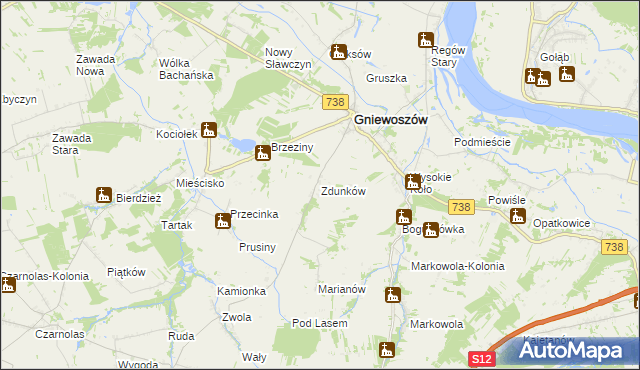 mapa Zdunków, Zdunków na mapie Targeo