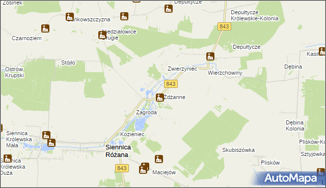 mapa Żdżanne, Żdżanne na mapie Targeo