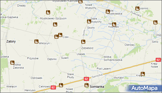 mapa Zdziebórz, Zdziebórz na mapie Targeo